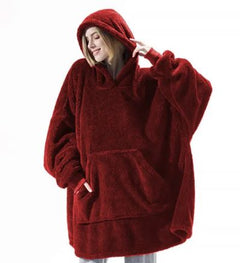 Ultra Cozy Double-Sided Fleece Wearable Blanket