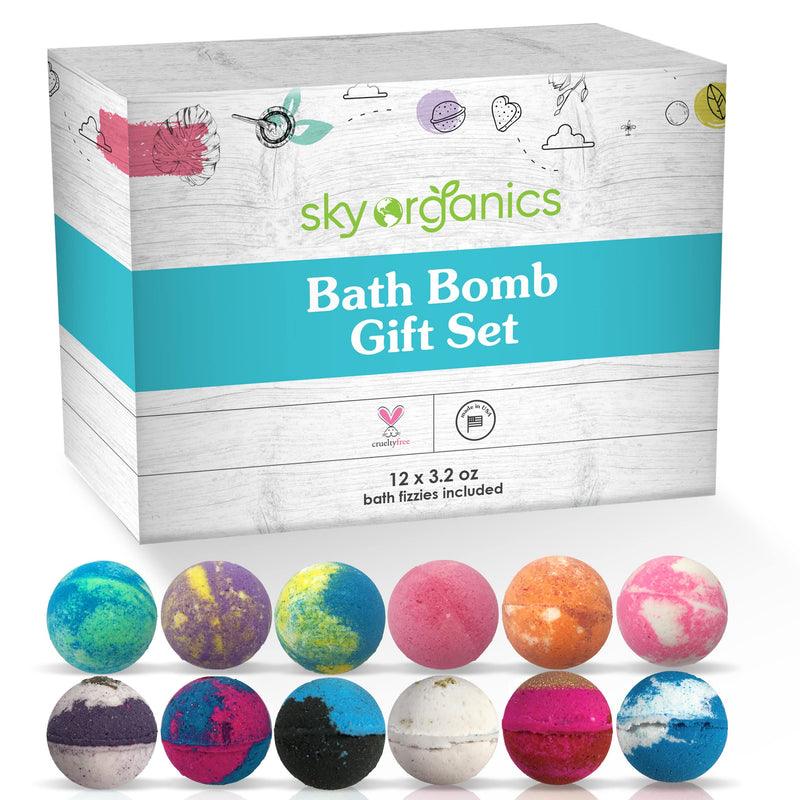 Bath Bomb Gift Set for Body to Soak Nourish & Relax