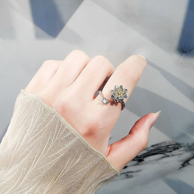 Adjustable Open Ring for Women's Anxiety Relief