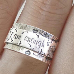 Vintage "I Am Enough" Ring