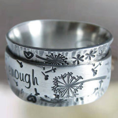 Vintage "I Am Enough" Ring