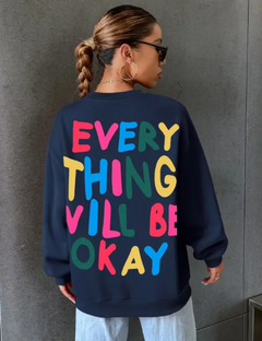 Everything Will Be Okay Printed Woman's Sweater