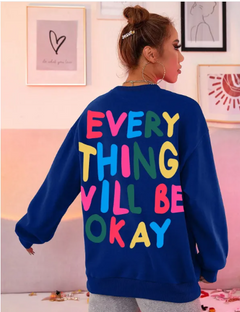 Everything Will Be Okay Printed Woman's Sweater