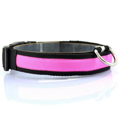 LED Dog Collar with Light Strip for Illumination